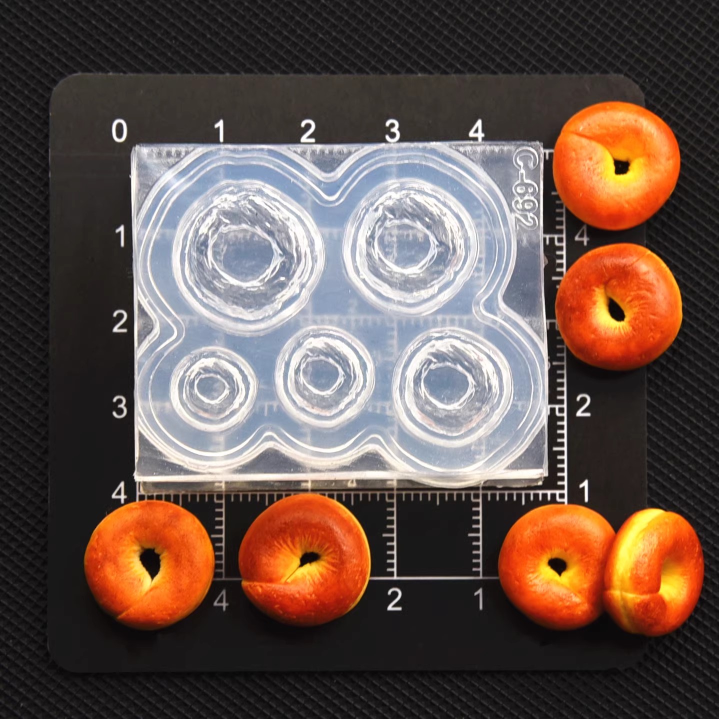 Polymer Clay Mini 3D Bagel Bre - Donut Mold Silicone 评论和价格