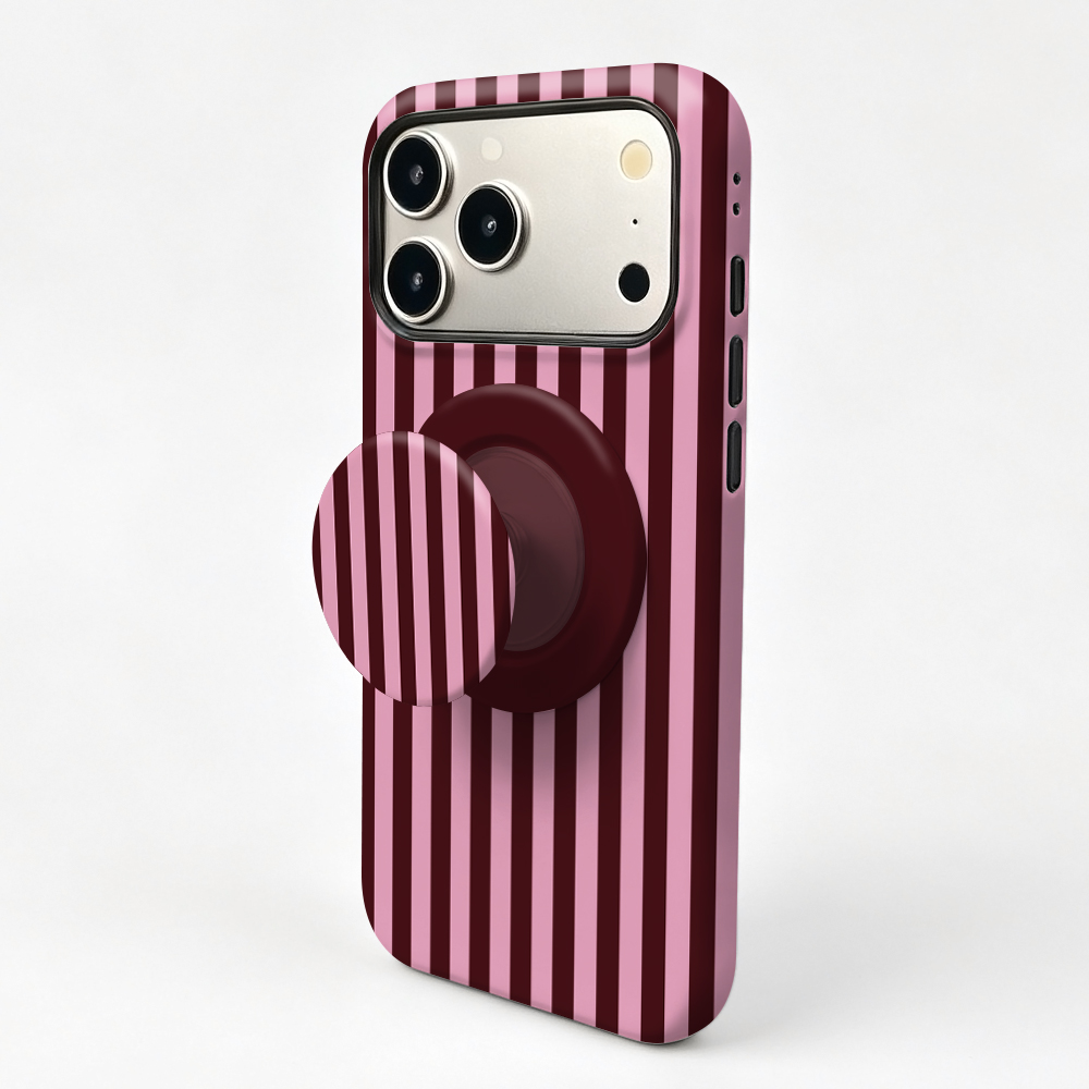Striped Magnetic Case For iPho - Taco Stand Holder 评论和价格