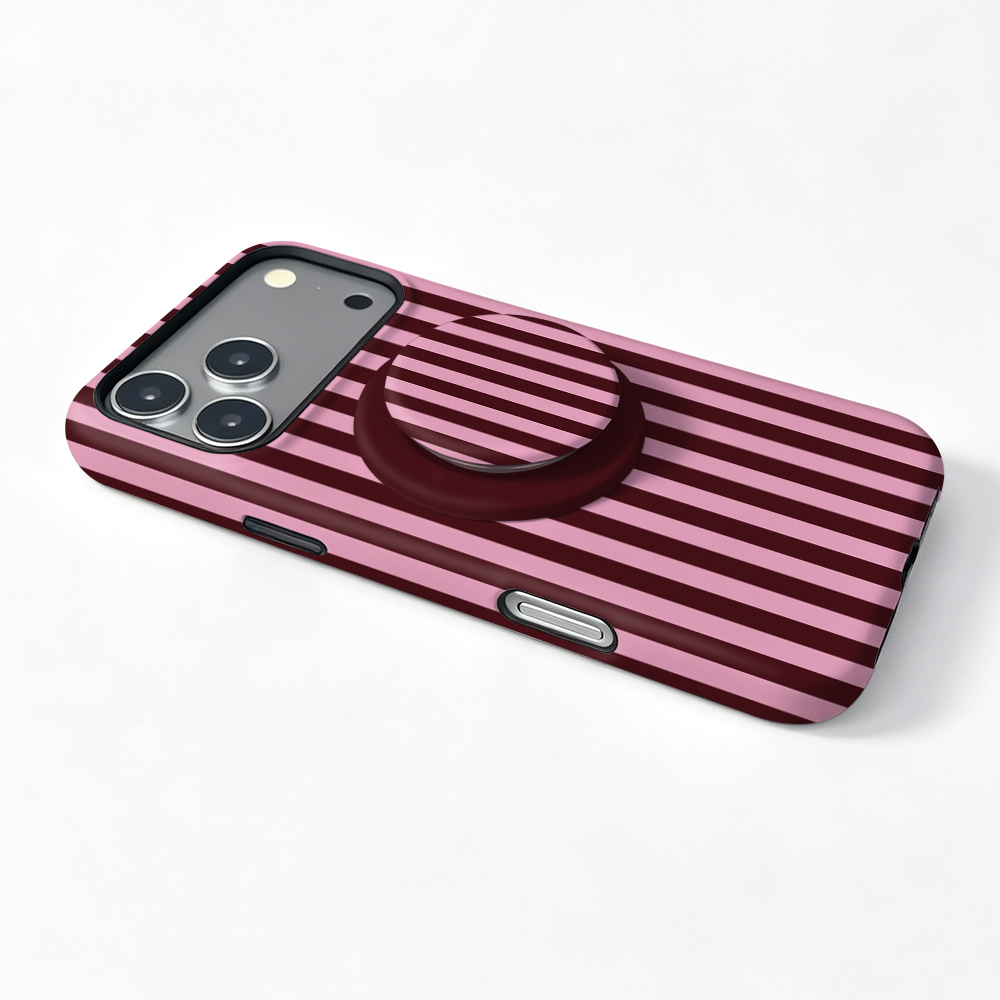 Striped Magnetic Case For iPho - Taco Stand Holder 评论和价格