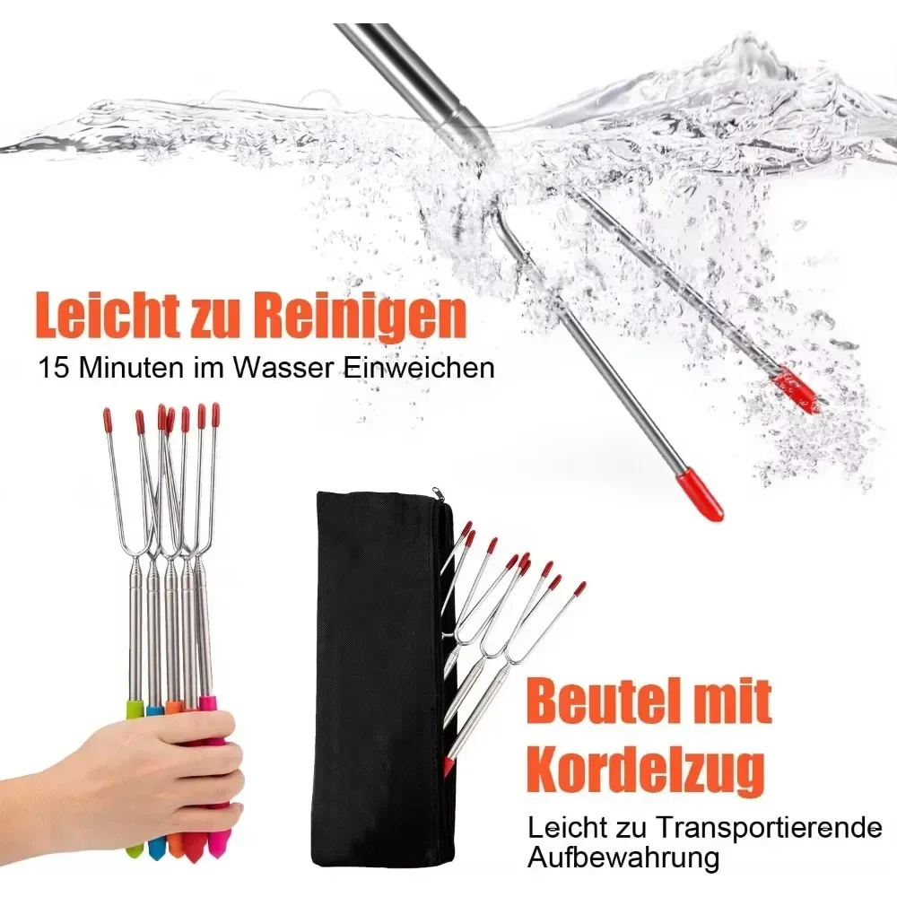 New BBQ Forks Telescopic  Barb - Corn Dog Stick 评论和价格