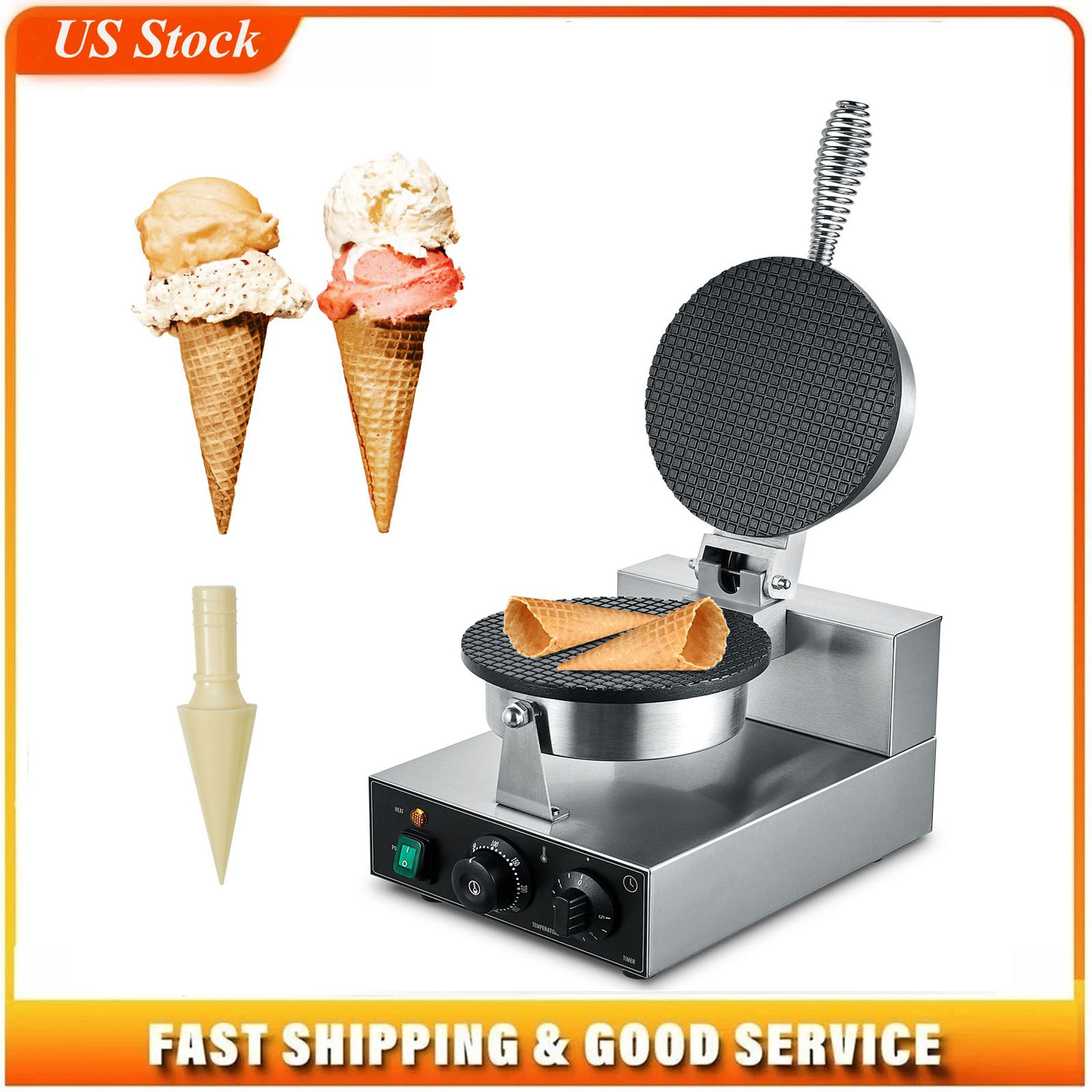 Electric Ice Cream Cone Maker, - Waffle Cone Maker 评论和价格