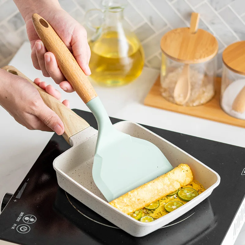 2Pcs Silicone Spatula Wide Mou - Okonomiyaki Spatula 评论和价格